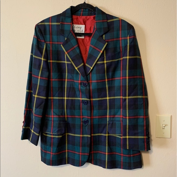 Moschino Jackets & Blazers - MOSCHINO Cheap and Chic Wool Plaid Blazer